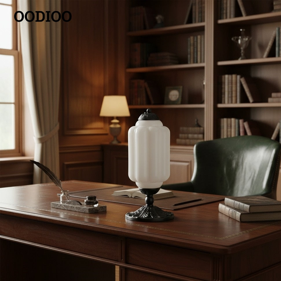 Eloise Vintage Glass Pumpkin Table Lamp